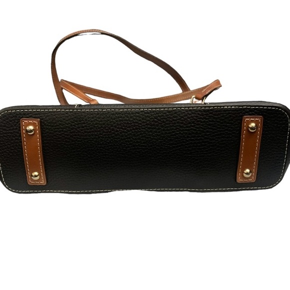 Dooney & Bourke Black Pebbled Leather Lexington Tote Bag - Picture 5 of 15